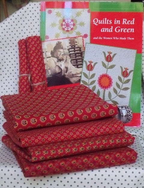 Okay, I am ready to cut the red fabric