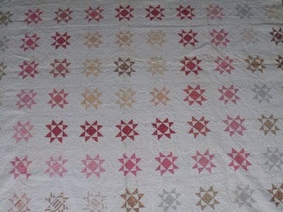 Quilt Study: Pink and Brown Stars
