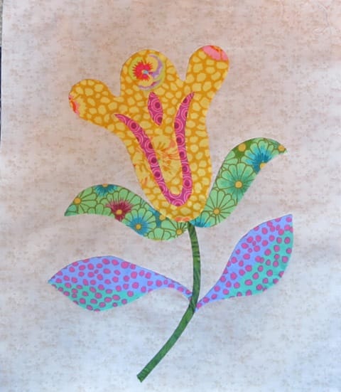 Applique flower