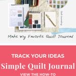 How to make a simple quilt journal