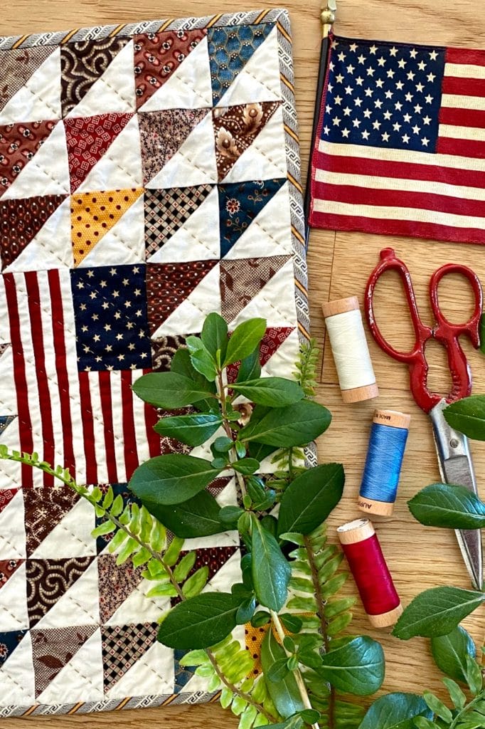Finished Olde Glory quilt by Temecula Quilt Company