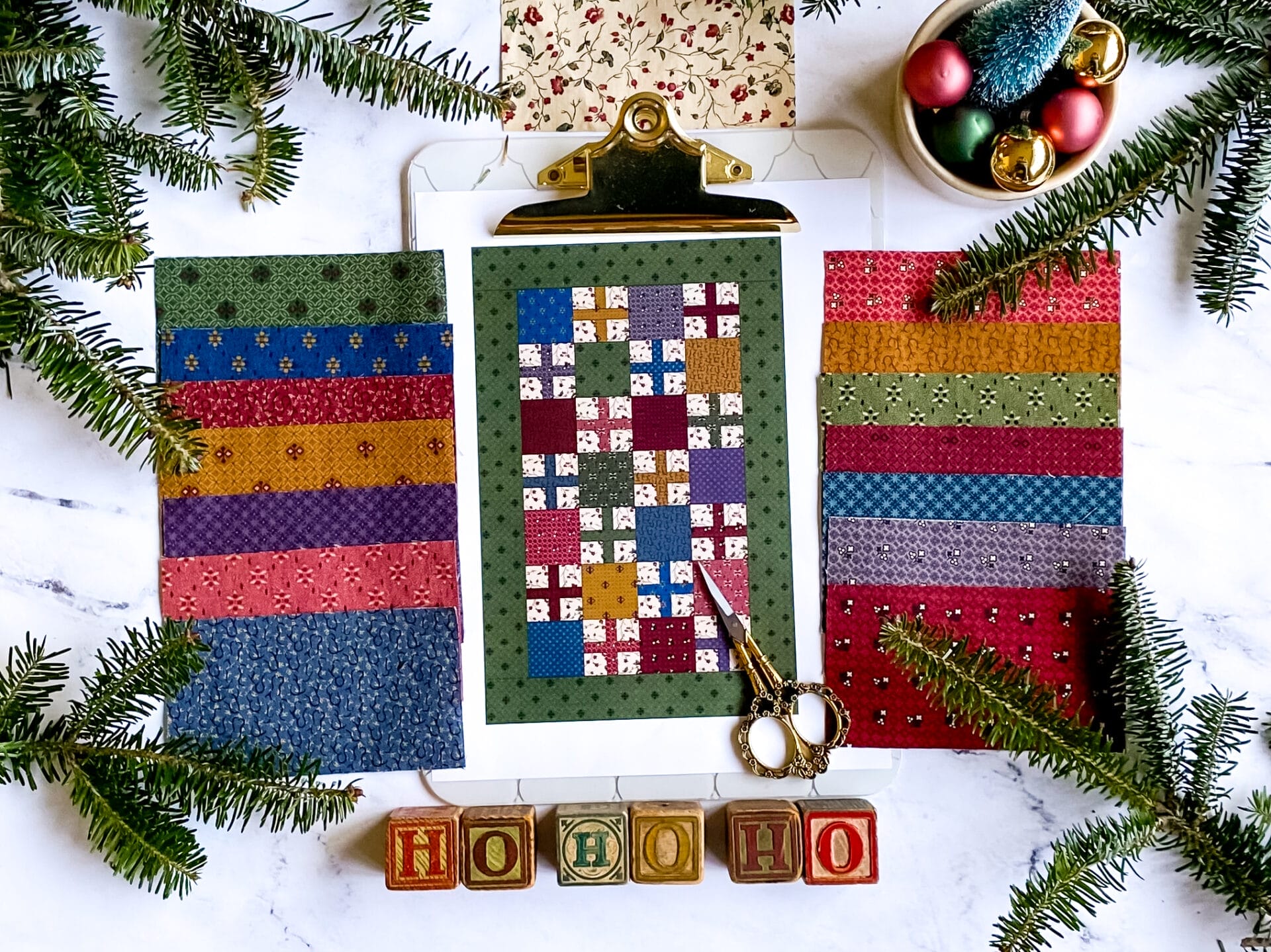 Make an Easy Table Runner Quilt Pattern – “Christmas Glow”